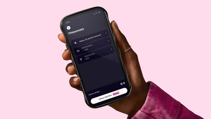 Klarnan yhteenveto sovelluksessa