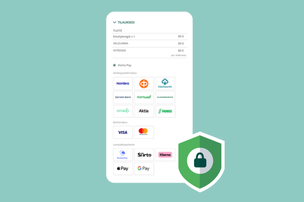 Visma Pay maksusivu mobiilissa